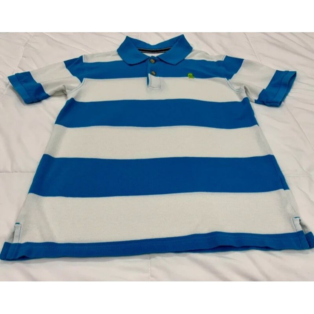 Boys Children’s Place Large (10-12) Teal and White Stripes
